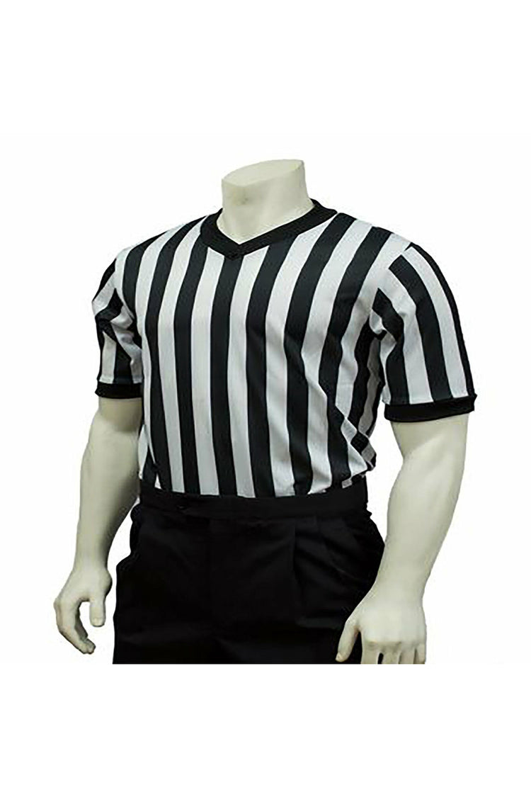 BKS 203 Men's Elite Performance Interlock (Silky) V-Neck Officials Shirt