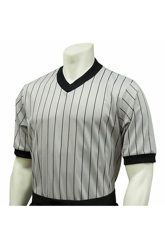 BKS 204 Men's GRAY Interlock Polyester with Pinstripes